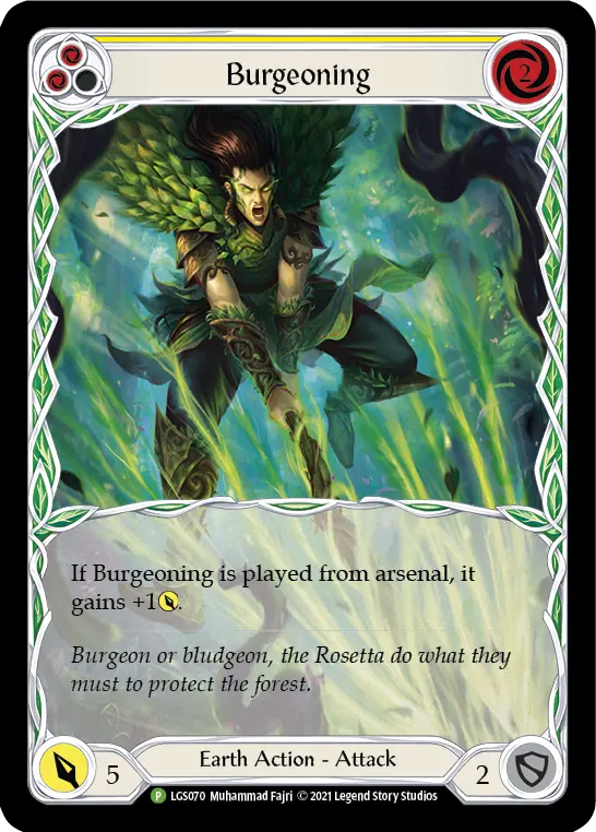 Card: Burgeoning (yel)