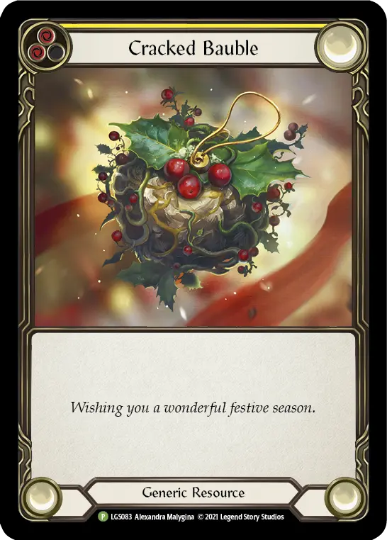 Card: Cracked Bauble (yel)