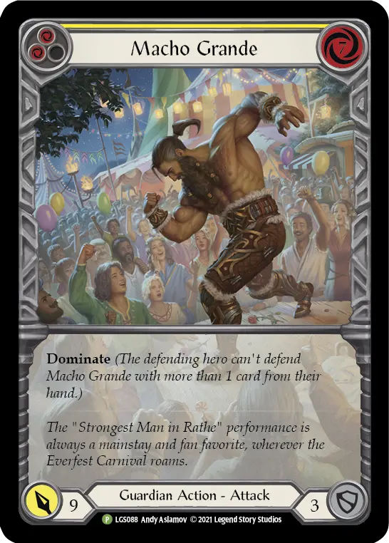 Card: Macho Grande (yel)