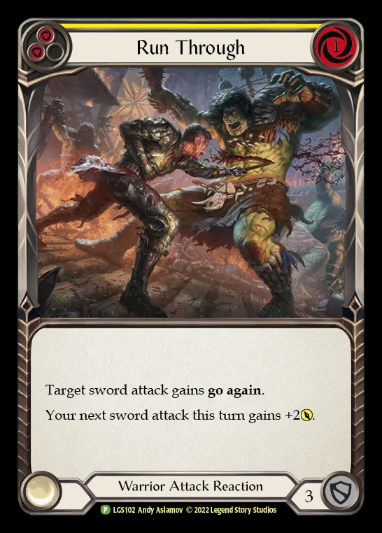 Card: Run Through (yel)