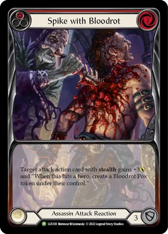 Card: Spike with Bloodrot (red)