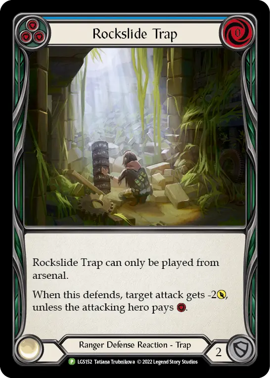 Card: Rockslide Trap (blu)