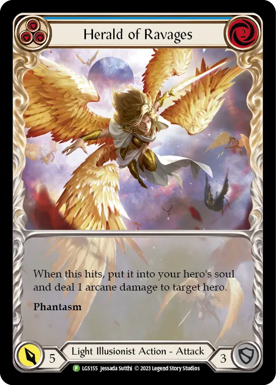 Card: Herald of Ravages (blu)