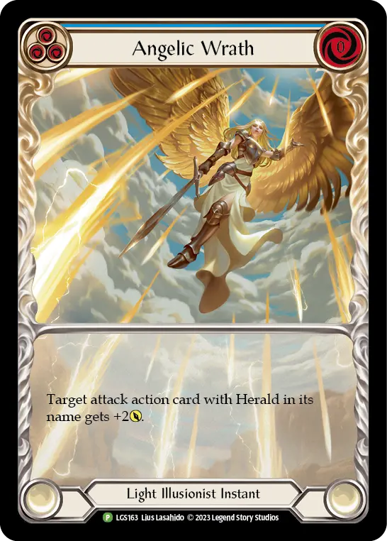 Card: Angelic Wrath (blu)