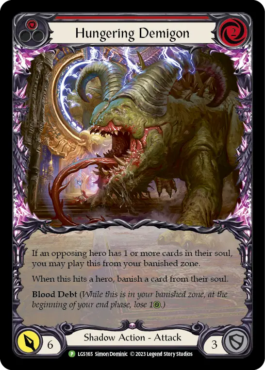 Card: Hungering Demigon (red)
