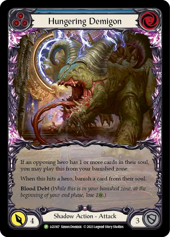 Card: Hungering Demigon (blu)