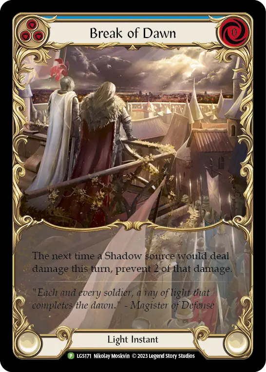 Card: Break of Dawn (blu)