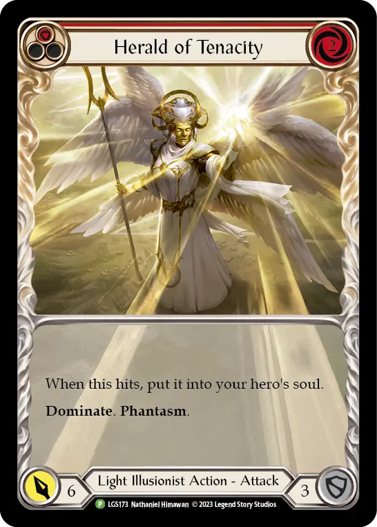 Card: Herald of Tenacity (red)