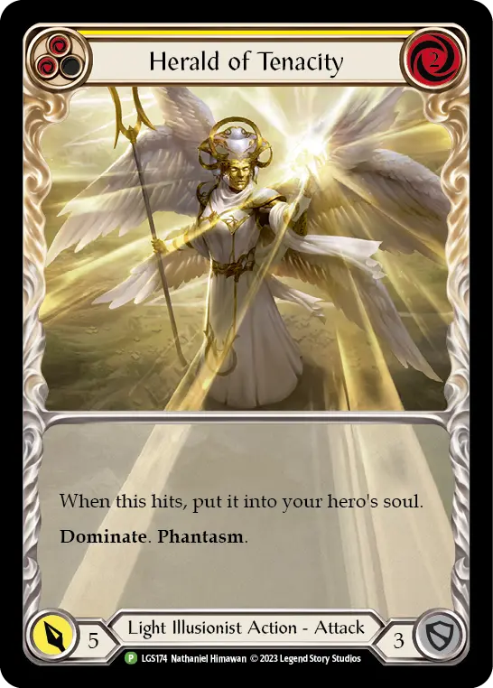 Card: Herald of Tenacity (yel)