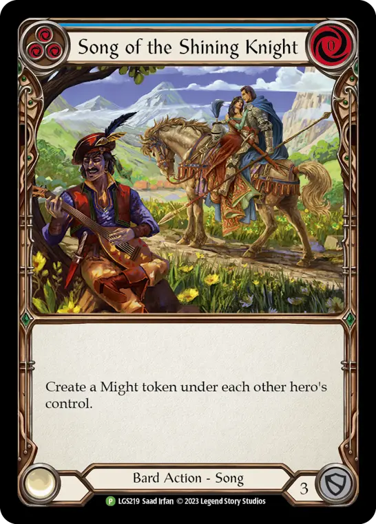Card: Song of the Shining Knight (blu)