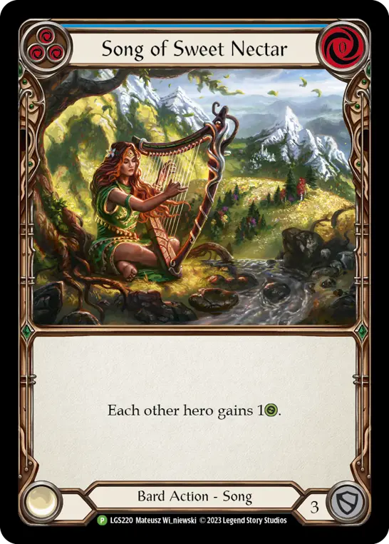 Card: Song of Sweet Nectar (blu)