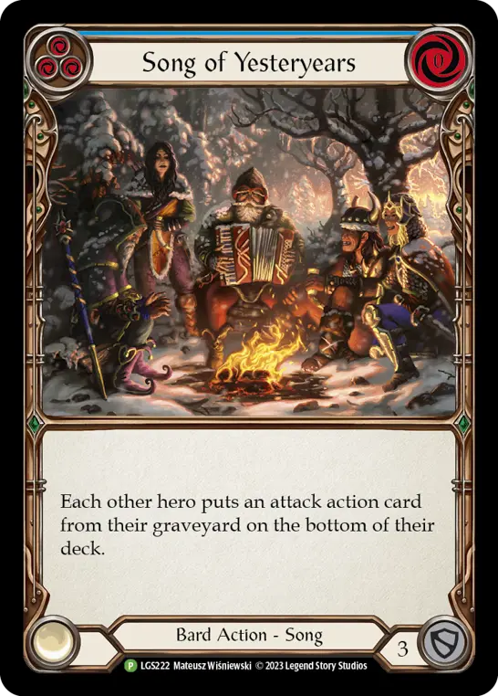 Card: Song of Yesteryears (blu)
