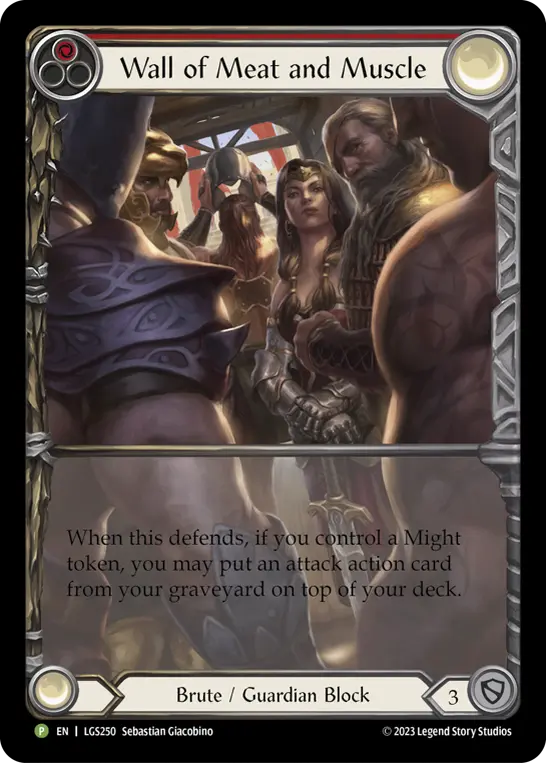 Card: Wall of Meat and Muscle (red)