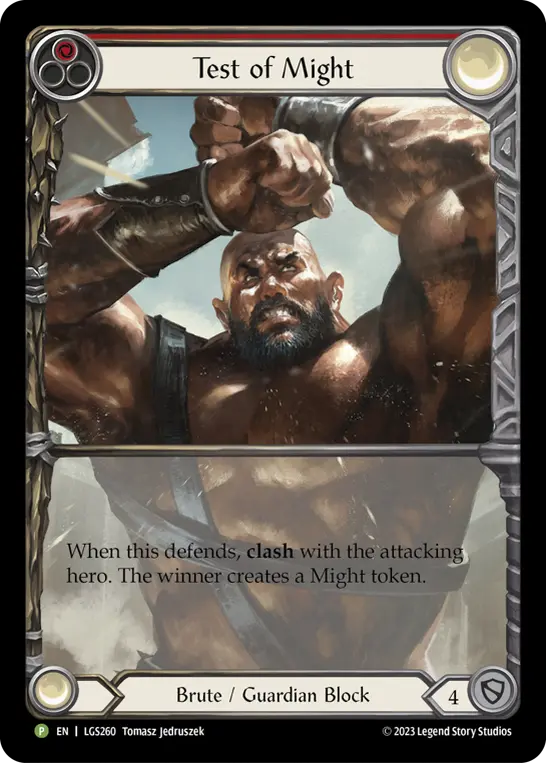 Card: Test of Might (red)