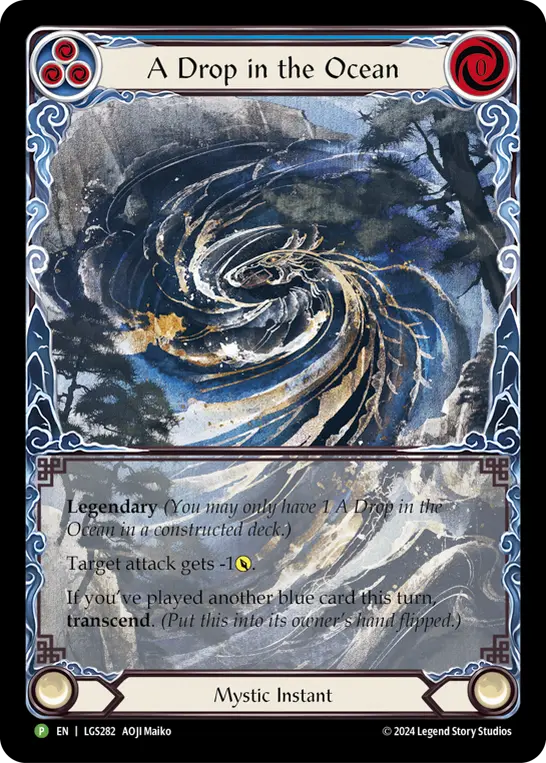 Card: A Drop in the Ocean (blu)