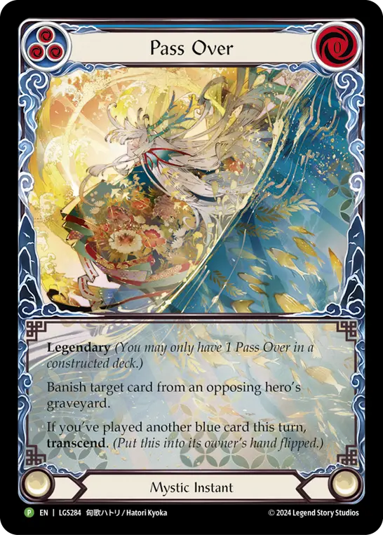 Image of the card for Pass Over (Blue)