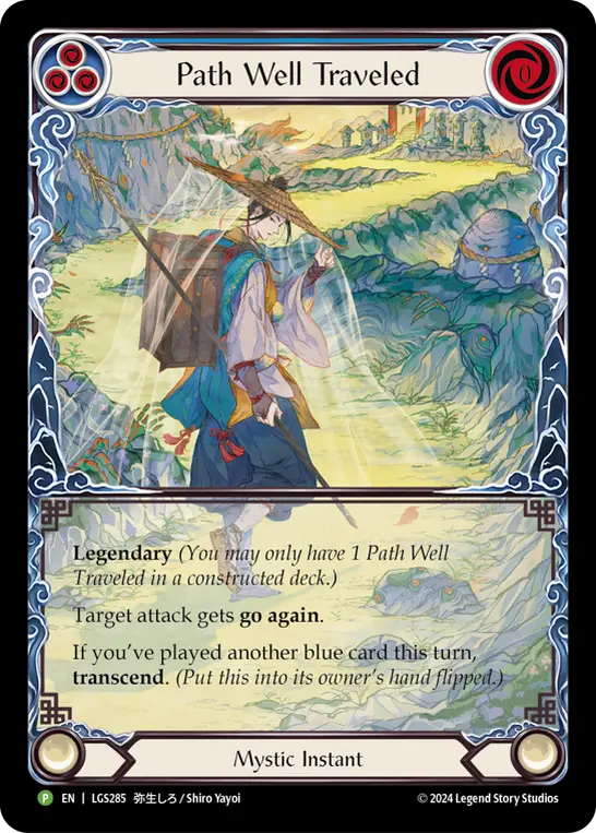 Image of the card for Path Well Traveled (Blue)