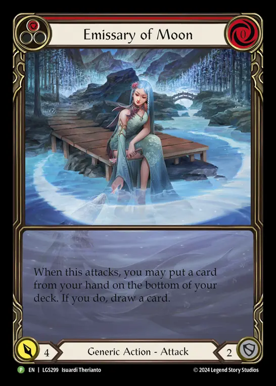 Card: Emissary of Moon (red)