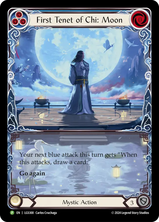 Card: First Tenet of Chi: Moon (blu)