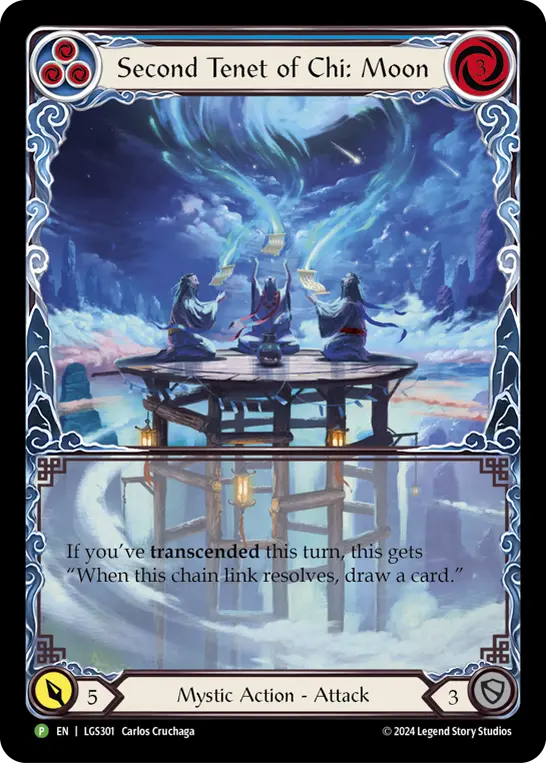 Card image of Second Tenet of Chi: Moon (Blue)