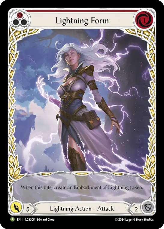 Card: Lightning Form (red)