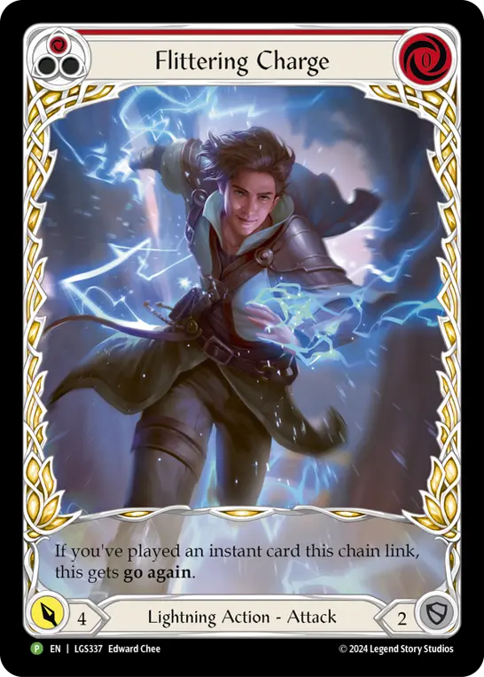 Card: Flittering Charge (red)