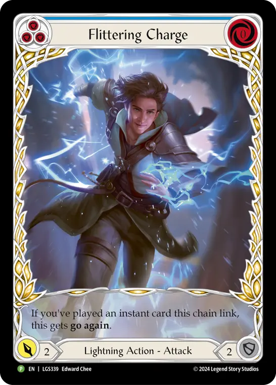Card: Flittering Charge (blu)