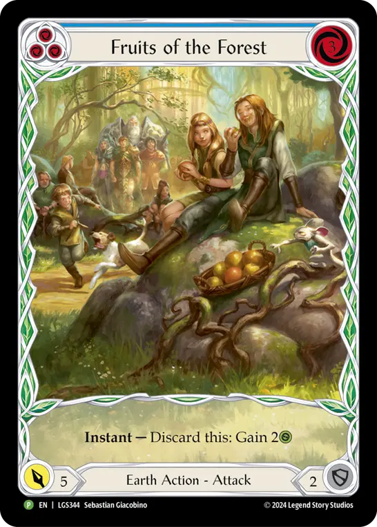 Card: Fruits of the Forest (blu)