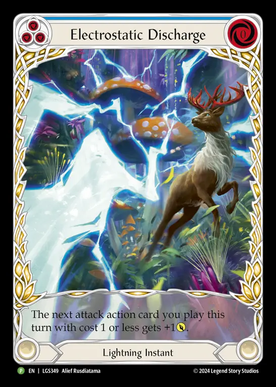 Card: Electrostatic Discharge (blu)