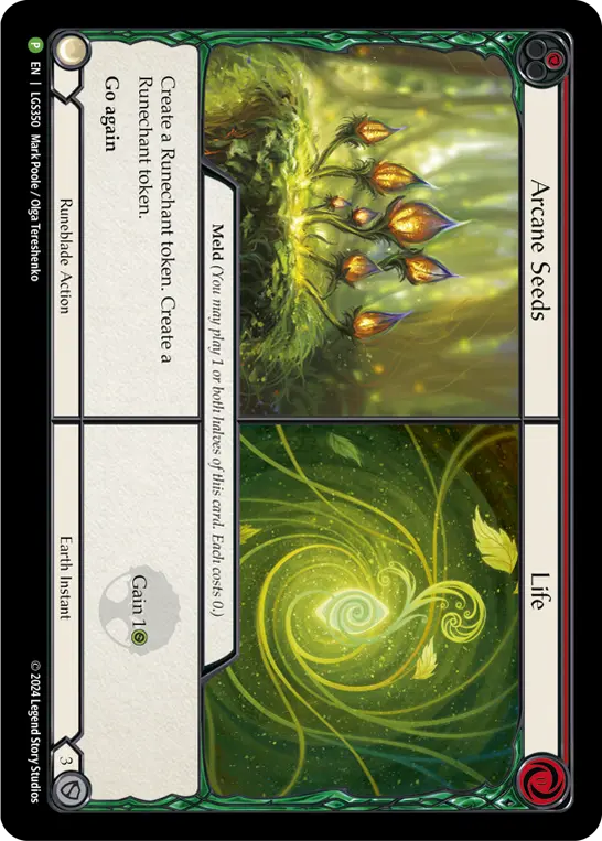 Card: Arcane Seeds||Life (red)