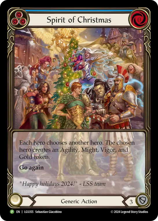Card: Spirit of Christmas (blu)
