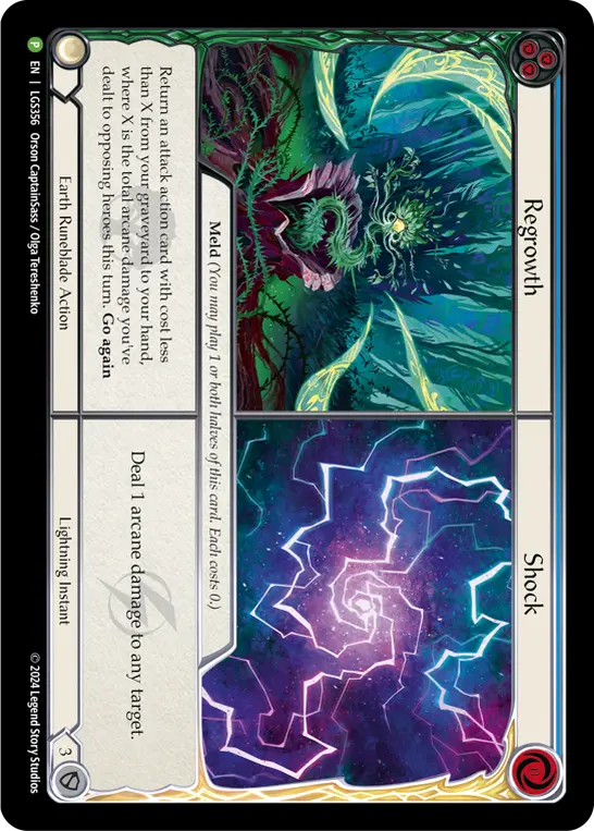 Card: Regrowth||Shock (blu)