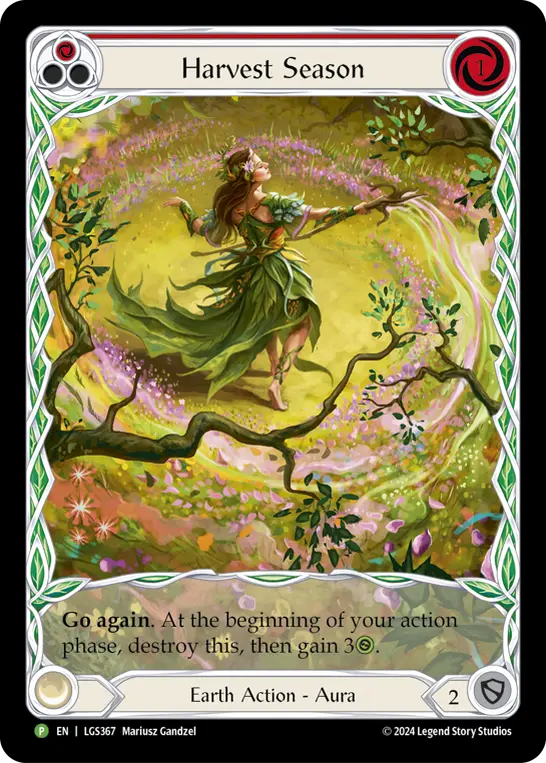 Card: Harvest Season (red)
