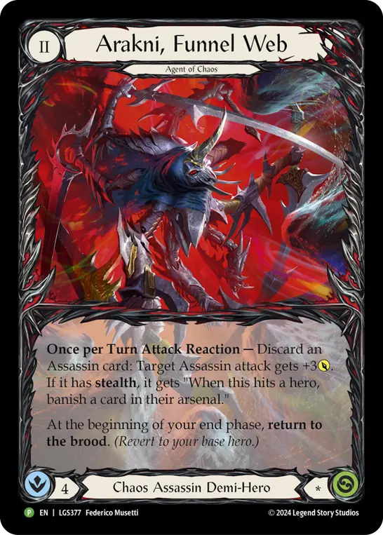 Card: Arakni, Funnel Web