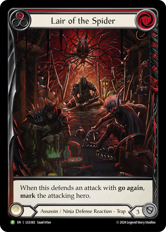 Card: Lair of the Spider (red)