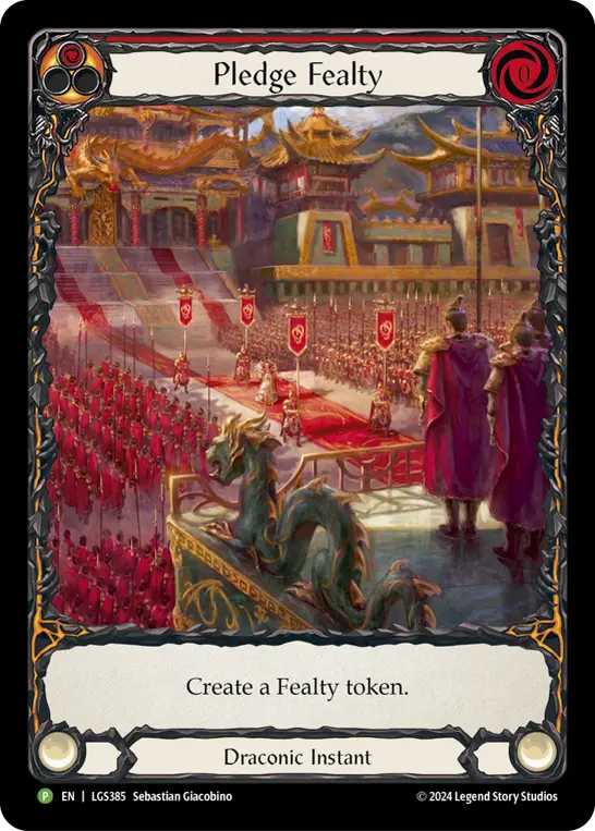 Card: Pledge Fealty (red)