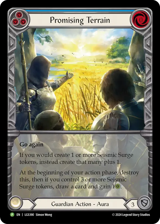 Card: Promising Terrain (blu)