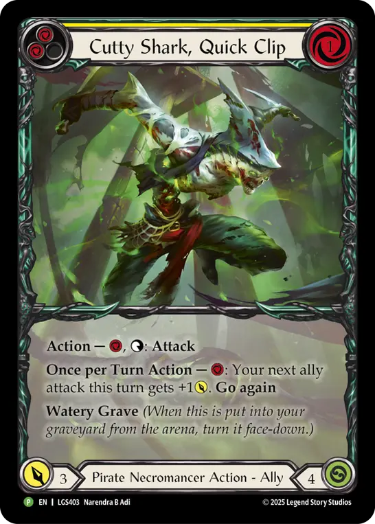 Card: Cutty Shark, Quick Clip (yel)