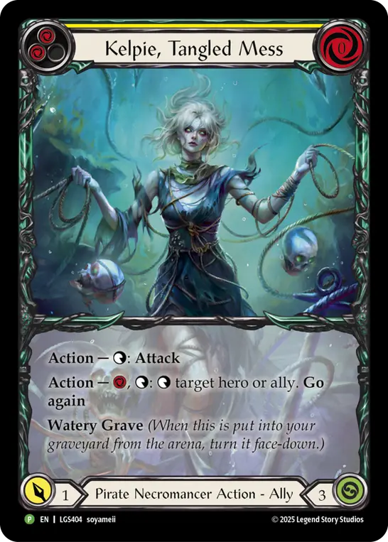 Card: Kelpie, Tangled Mess (yel)