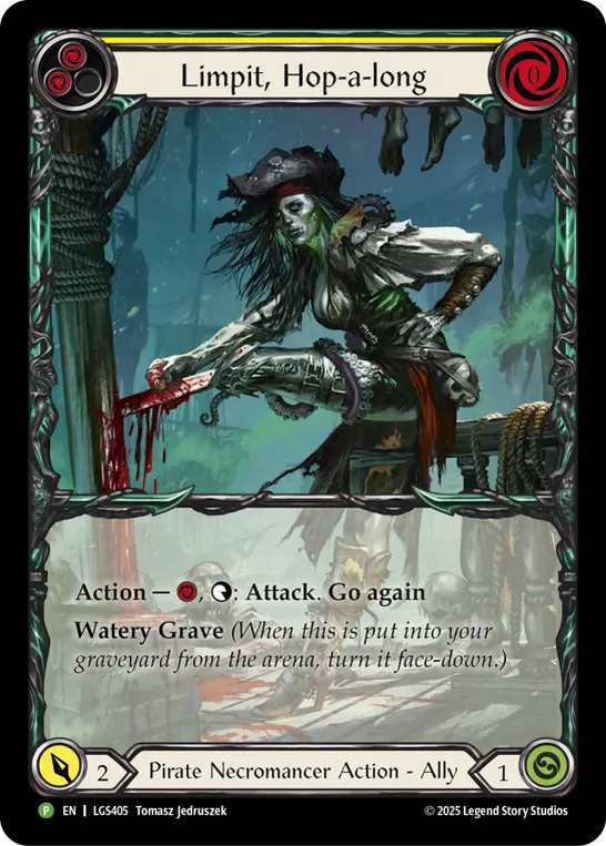 Card: Limpit, Hop-a-long (yel)