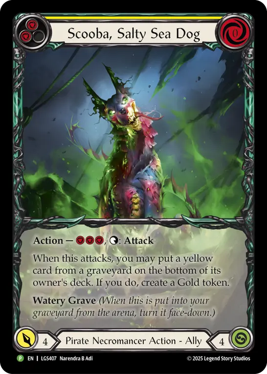 Card: Scooba, Salty Sea Dog (yel)