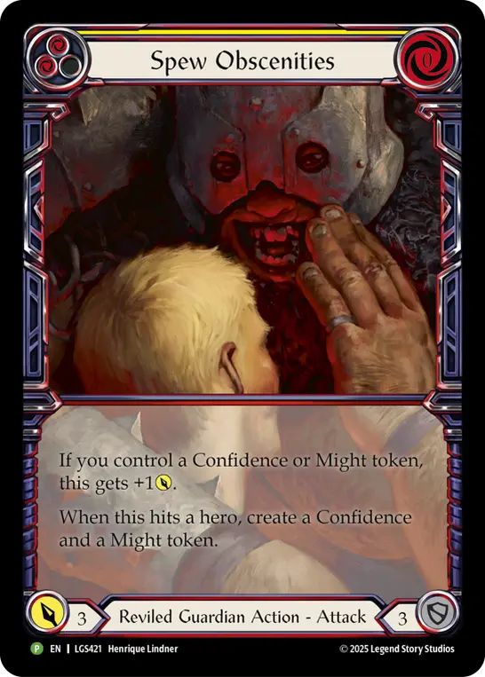 Card: Spew Obscenities (yel)