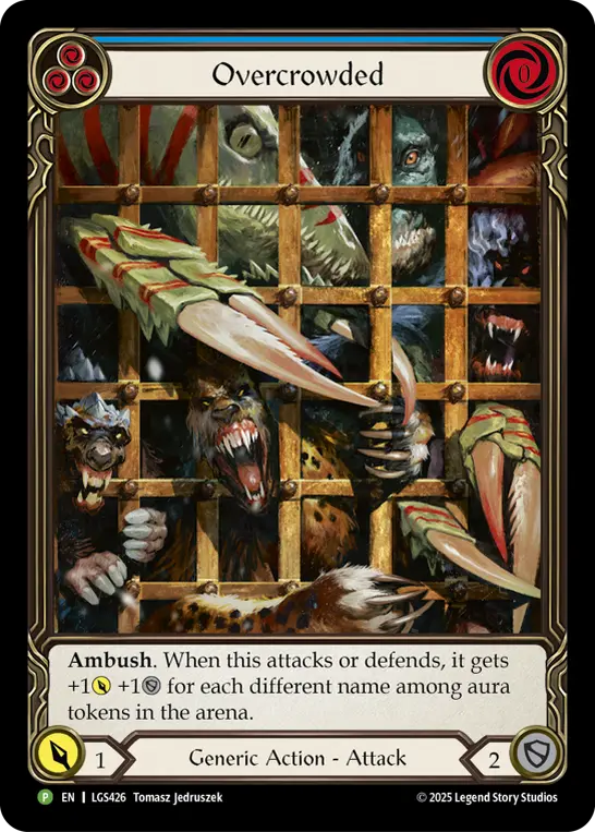 Card: Overcrowded (blu)