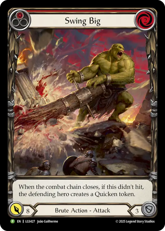 Card: Swing Big (red)