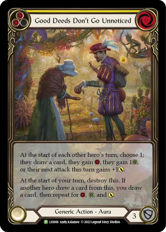 Card: Good Deeds Don't Go Unnoticed (yel)