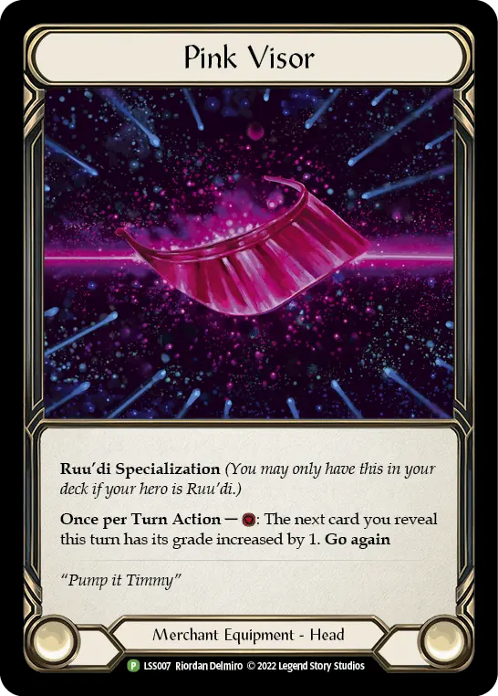 Card: Pink Visor