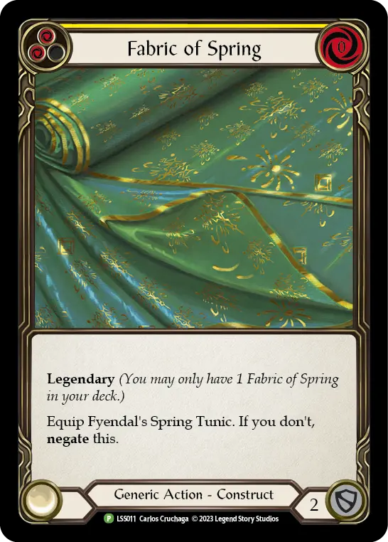Card: Fabric of Spring (yel)