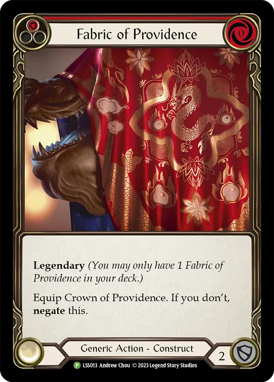 Card: Fabric of Providence (red)
