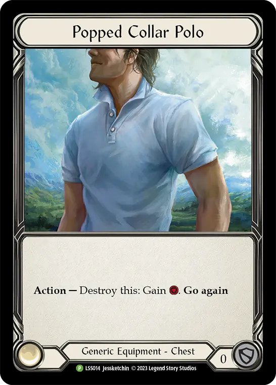 Card: Popped Collar Polo
