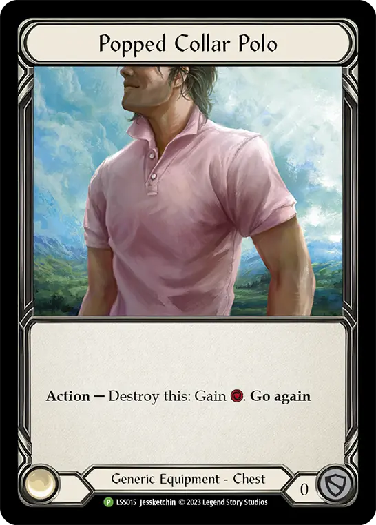 Card: Popped Collar Polo